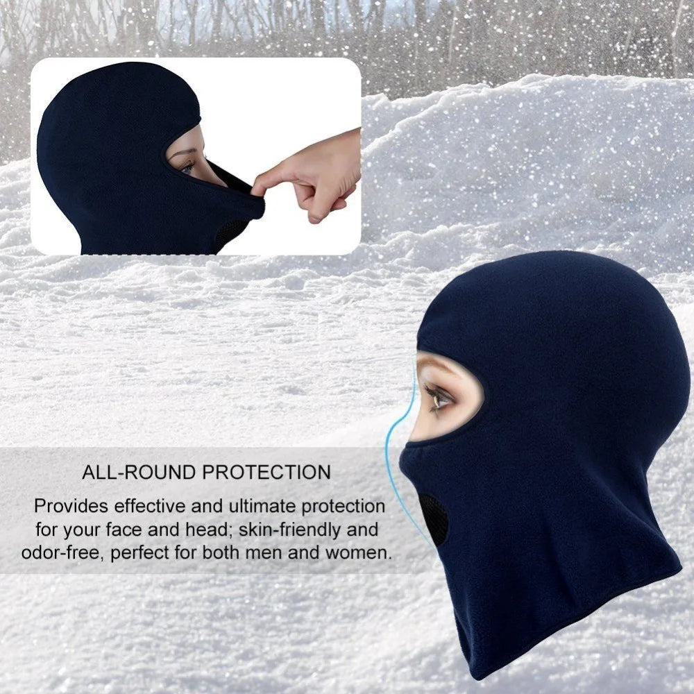 Full Face Mask- Balaclava Fleece. Neck Warmer- Hood .