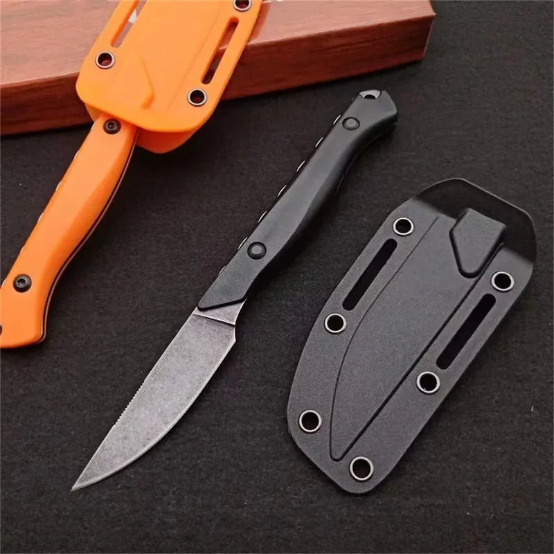BM 15700 Straight Knife .CPM-154 Steel Blade. Nylon Handle . Sheath.