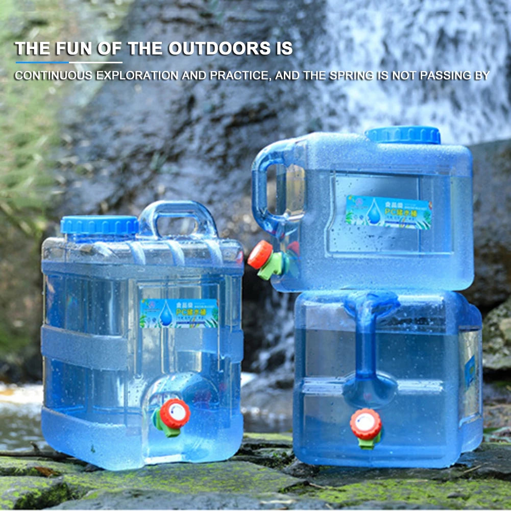 Portable 7.5/10/15L Water Container With Faucet , Leakproof  Water Tank .