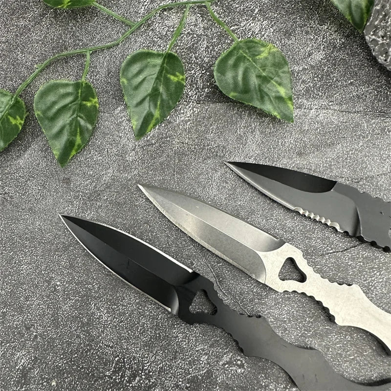 Two-color band Kydex knife. Self Defense, Rescue , Sheath.